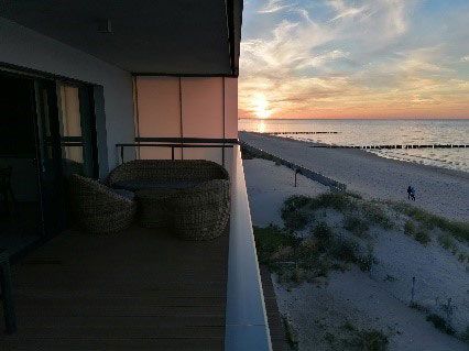 Unterbringung im Apartment direkt am Strand mit Meerblick! 